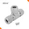 316 Tabung Stainless Steel Ditempa Fitting 1/2 &quot;Inch Tee Sturcture Sertifikasi CE