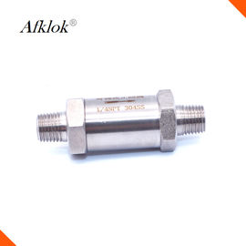 Stainless Steel 304 Penyesuaian One Way Check Valve 1/4 &quot;NPTM