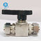 10000psig 1 &quot;AFK Stainless Steel Ball Valve Ferrule Khusus SS304 PTFE