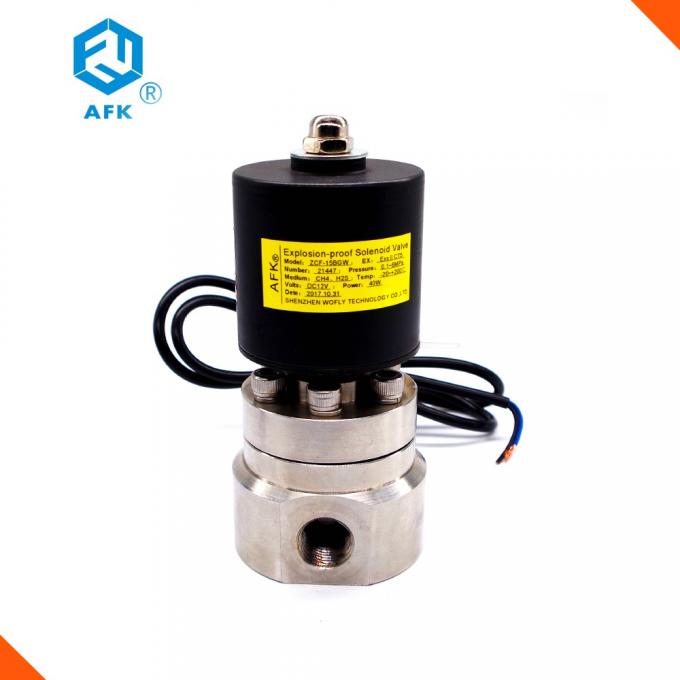 Katup Solenoid Tekanan Tinggi SS 200Mpa Tahan Air 1/2 "Operasi Percontohan 0