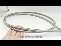 1/4 NPTF Stainless Steel 316 Tekanan Tinggi Fleksibel Hydraulic Oxygen Gas Alam Penuh Selang Pipa