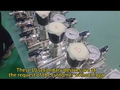 Sepuluh unit sekunder non-logo yang menggunakan oksigen sebagai gas pilihan sedang diuji tekanan.